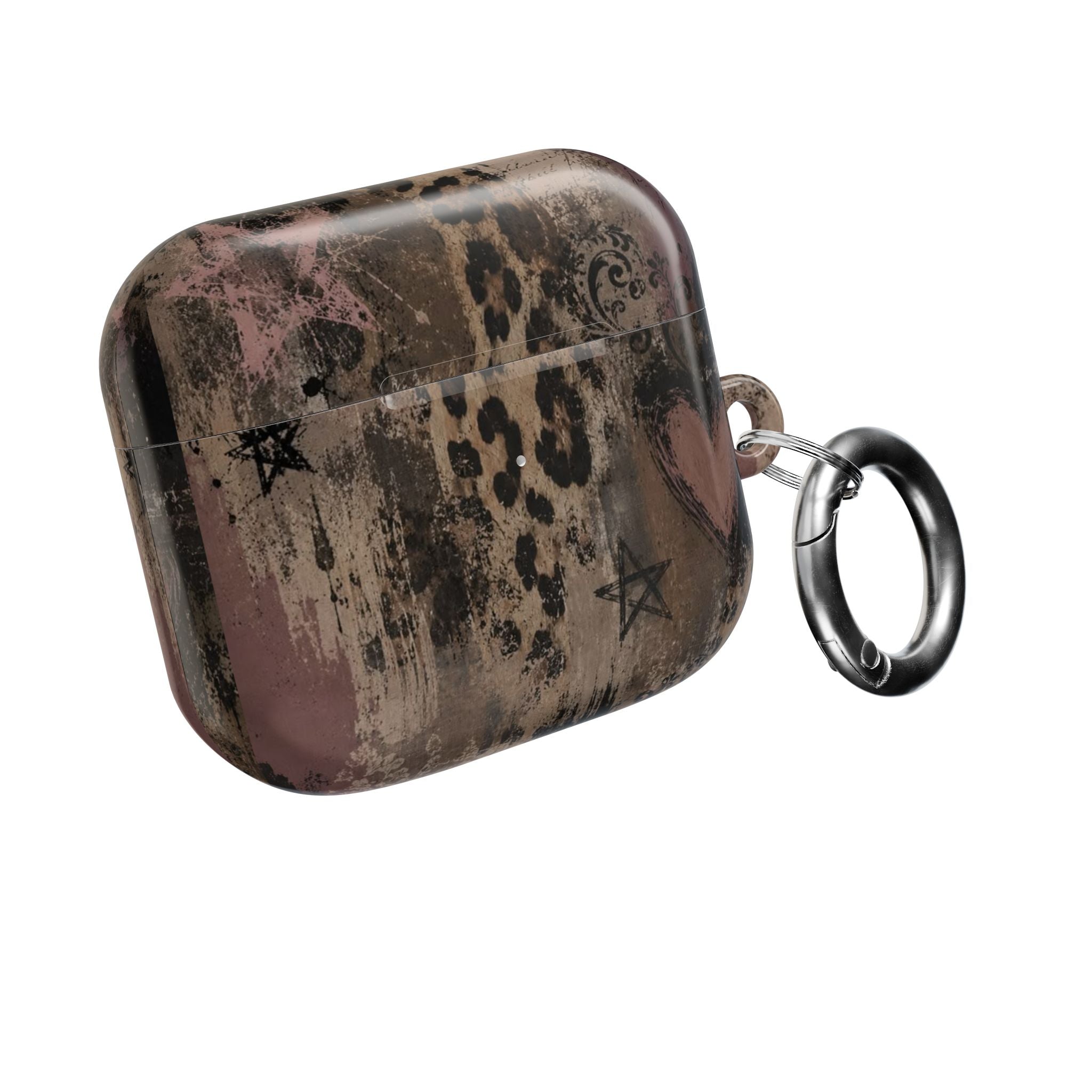 Leopard Heart AirPod Case — Vintage Glam Protective Cover