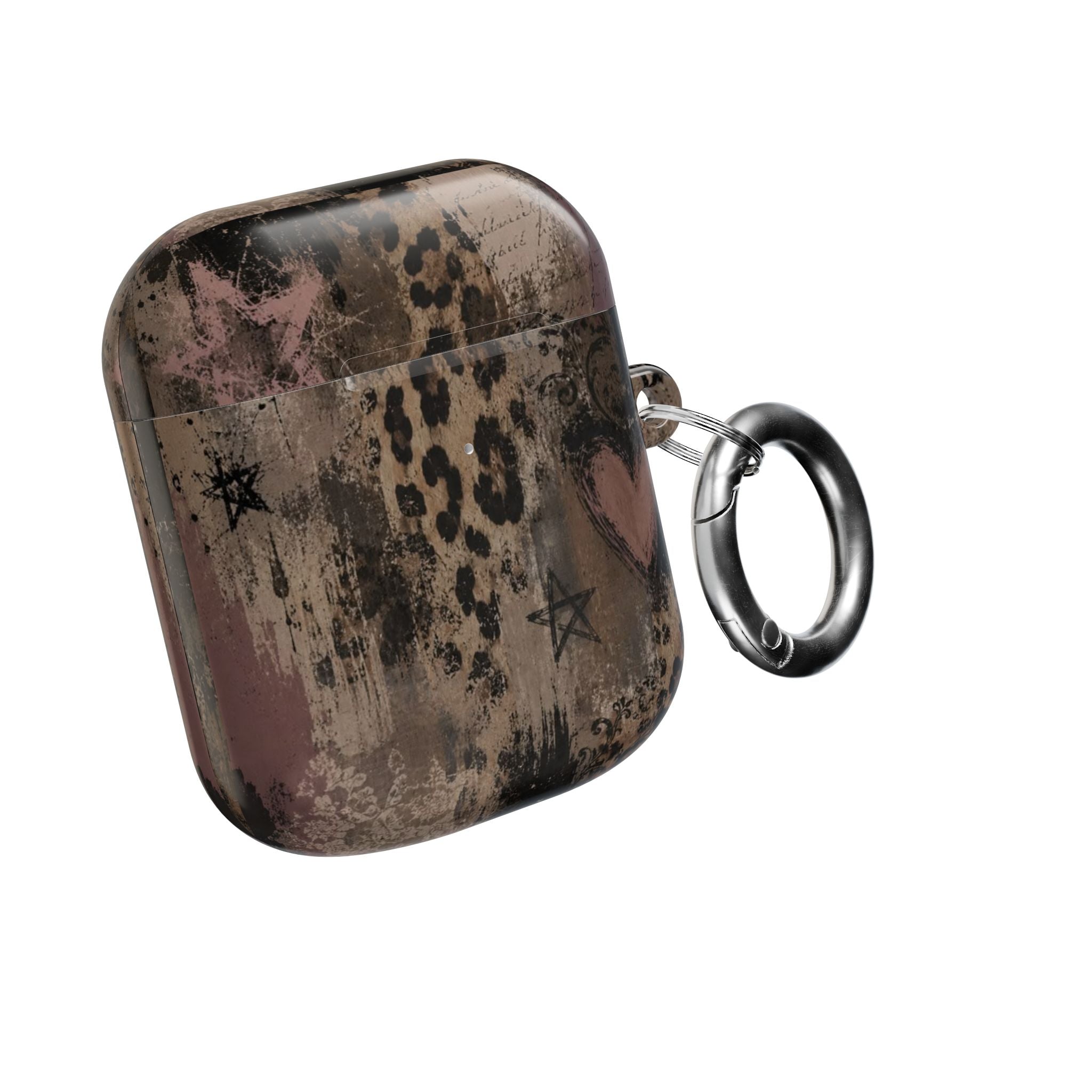 Leopard Heart AirPod Case — Vintage Glam Protective Cover