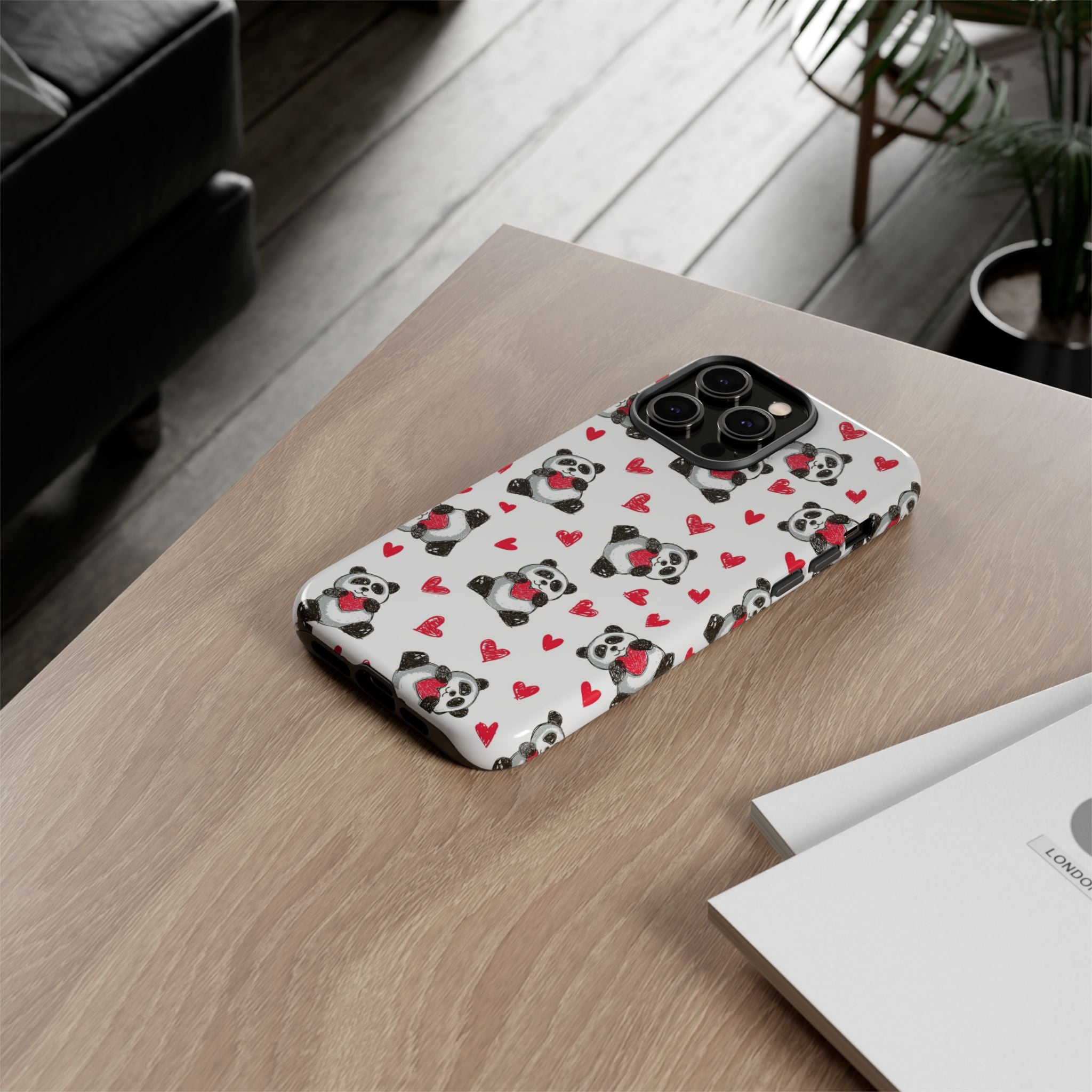 Cute Panda Pattern Phone Case — Tough Cases