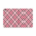 Pink Plaid Tablet Folio Case — Stylish Protective iPad Cover