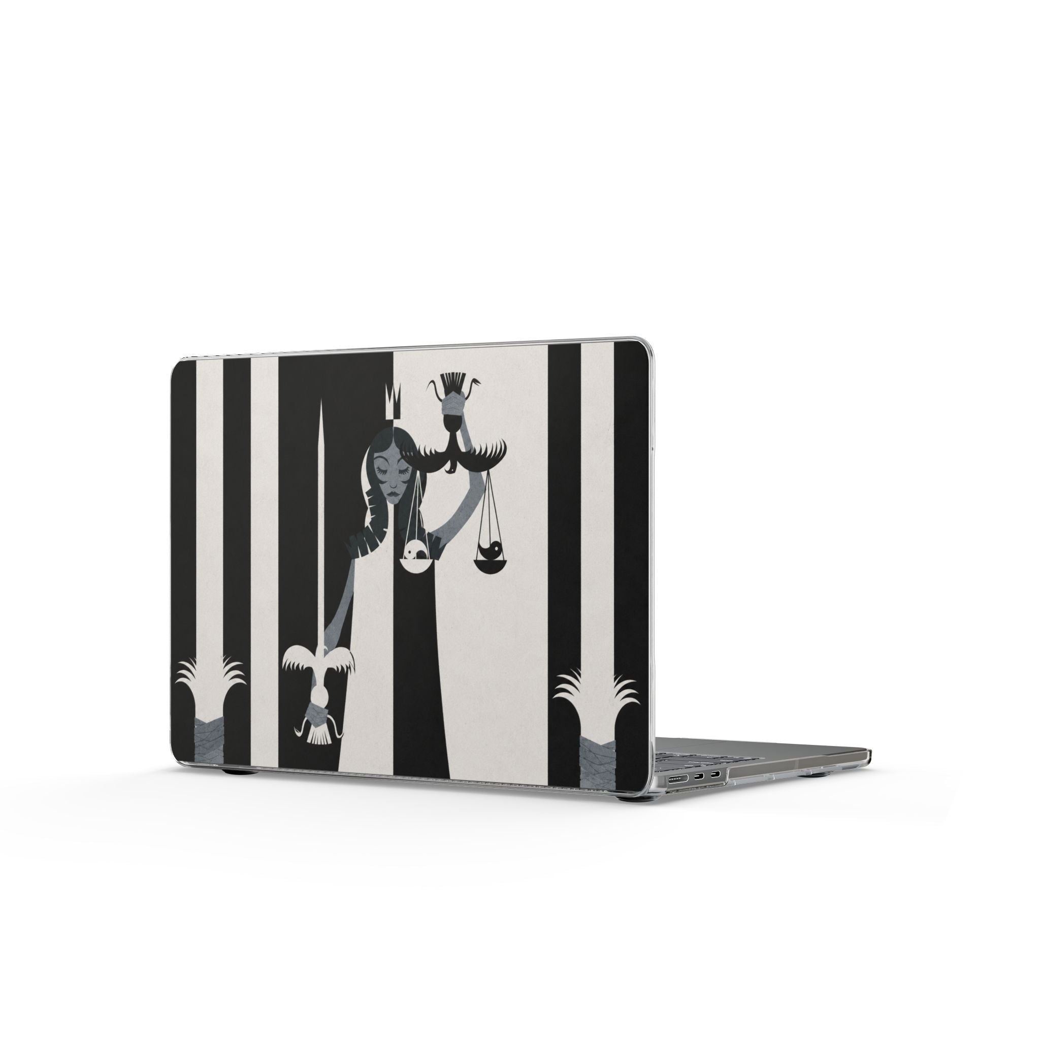 Lawyer - Lady Justice - Clear Laptop Cover