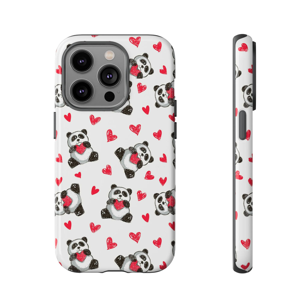 Cute Panda Pattern Phone Case — Tough Cases