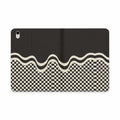 Checker Wave Tablet Folio Case — Black & Cream Retro Checkerboard Sleeve