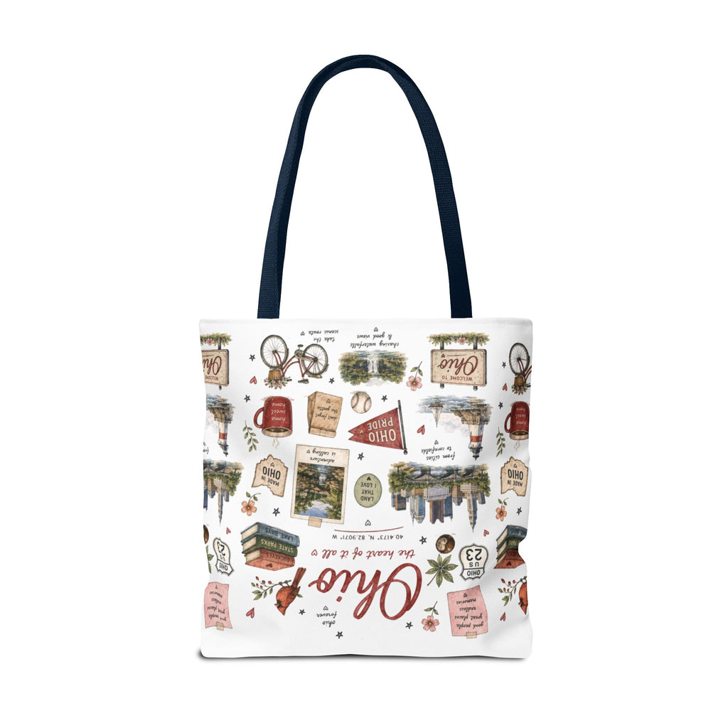 Ohio Illustrated Tote Bag — All-Over-Print Travel & Gift Tote