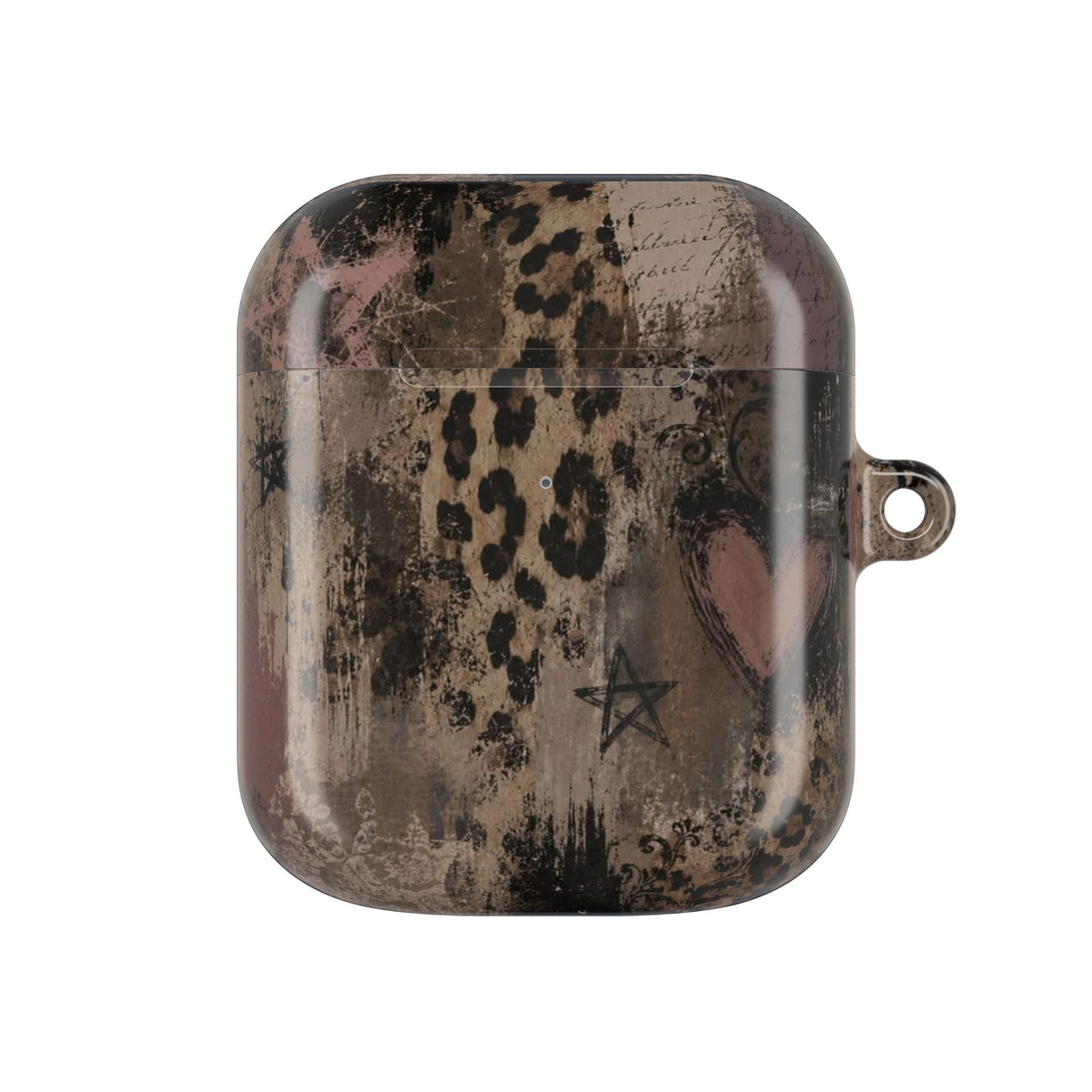 Funda AirPods Corazón de Leopardo — Cubierta Protectora Glamour Vintage