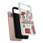I Love London Illustrated Collage phone case | Tough Case