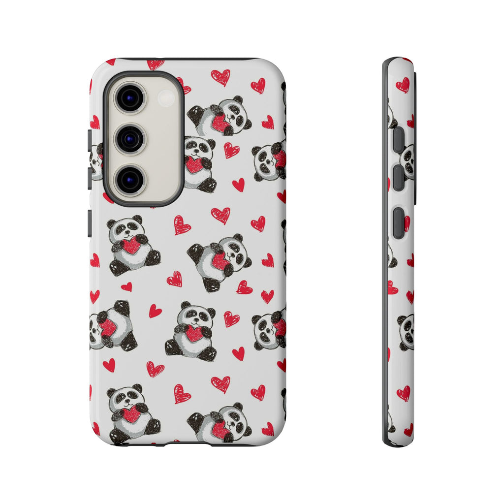 Cute Panda Pattern Phone Case — Tough Cases