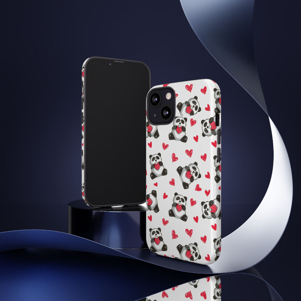 Cute Panda Pattern Phone Case — Tough Cases