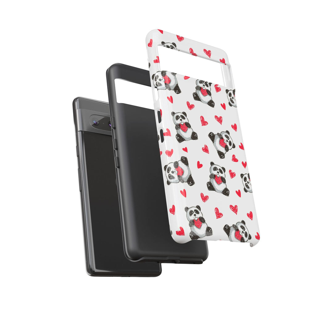 Cute Panda Pattern Phone Case — Tough Cases
