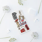 I Love London Illustrated Collage phone case | Tough Case