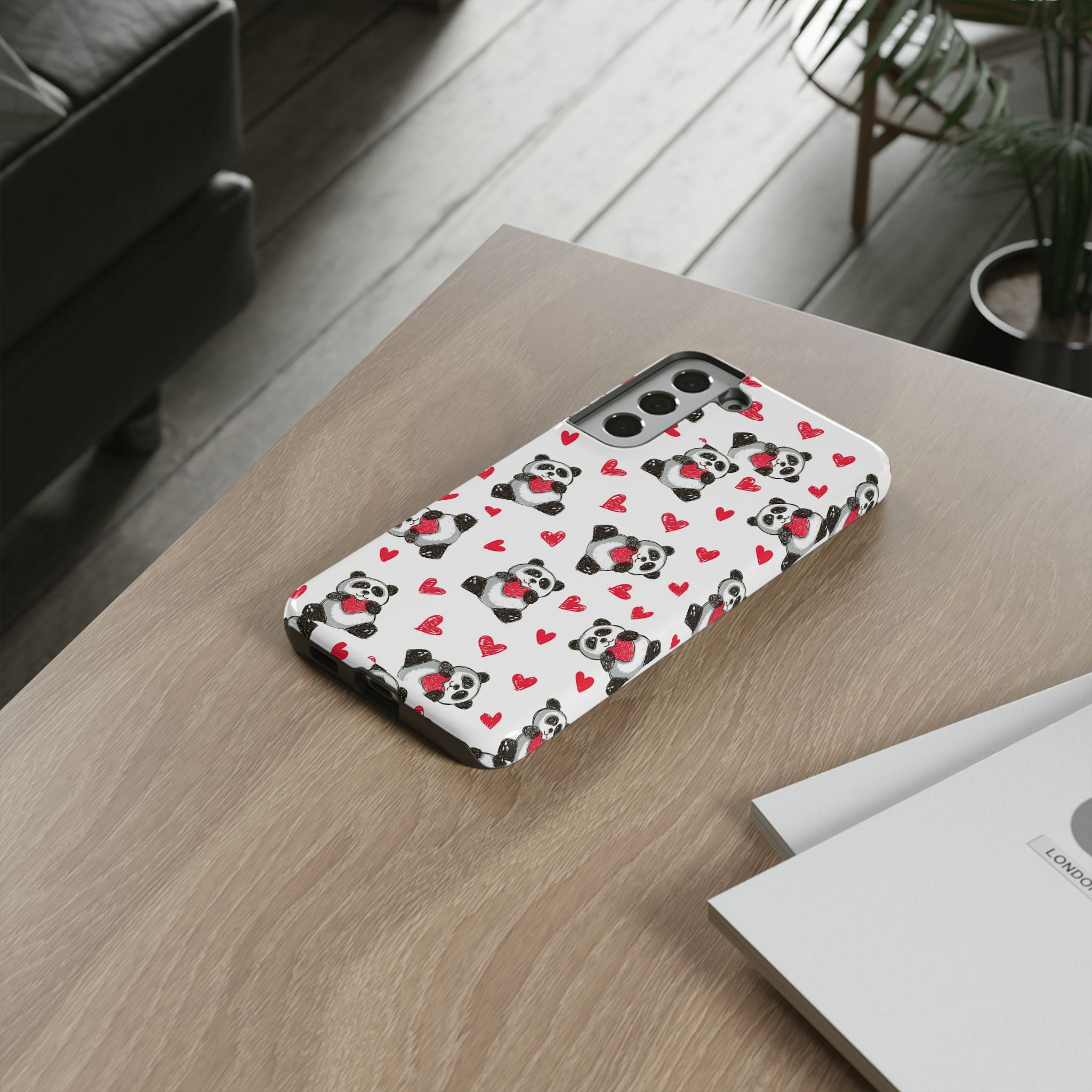 Cute Panda Pattern Phone Case — Tough Cases