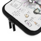 Comp Sci Crew Laptop Sleeve — Cute Fluffy Programmer Illustration