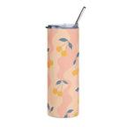 Retro Yellow Cherry - Stainless Tumbler