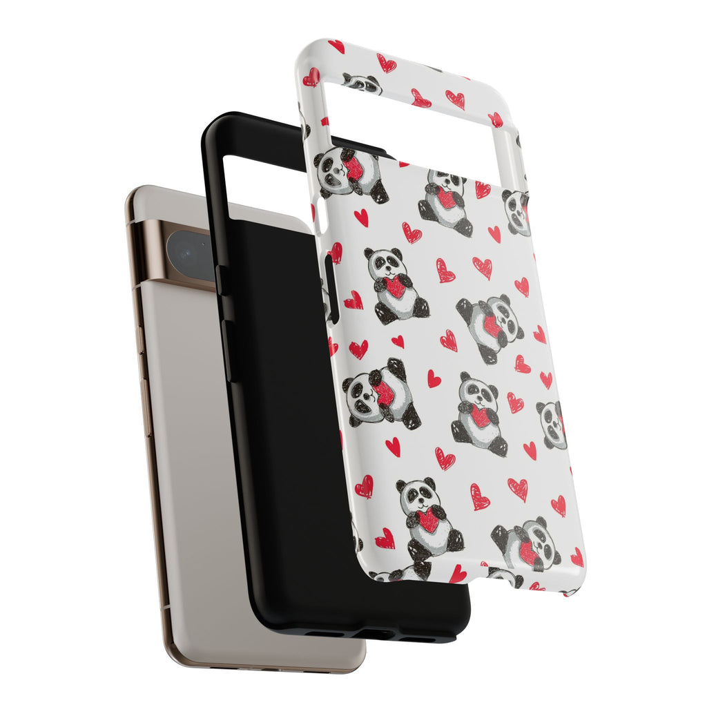 Cute Panda Pattern Phone Case — Tough Cases