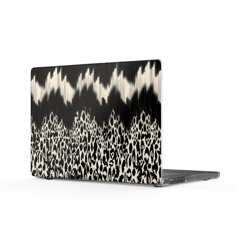 Leopard Glitch - Clear MacBook Case