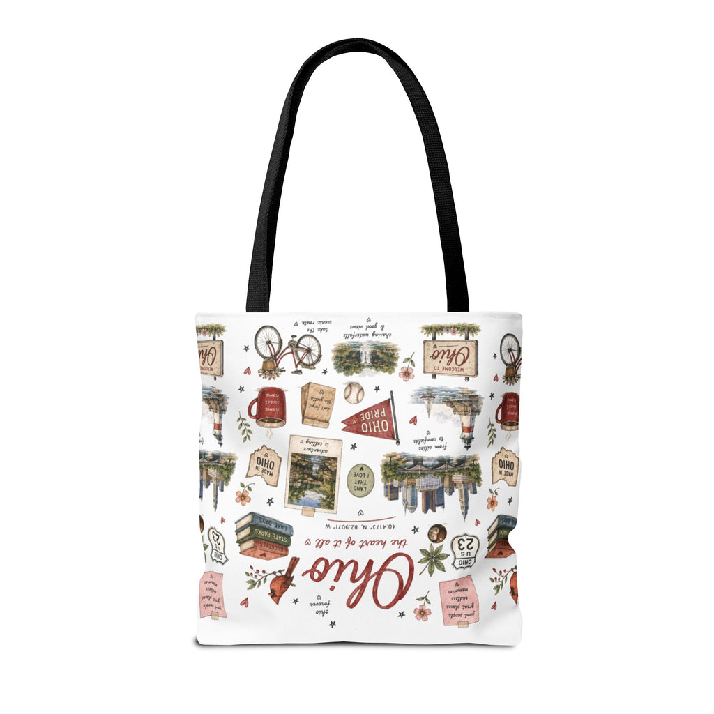 Ohio Illustrated Tote Bag — All-Over-Print Travel & Gift Tote