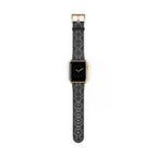 Black Snakeskin Pattern Watch Band | Apple Watch Strap