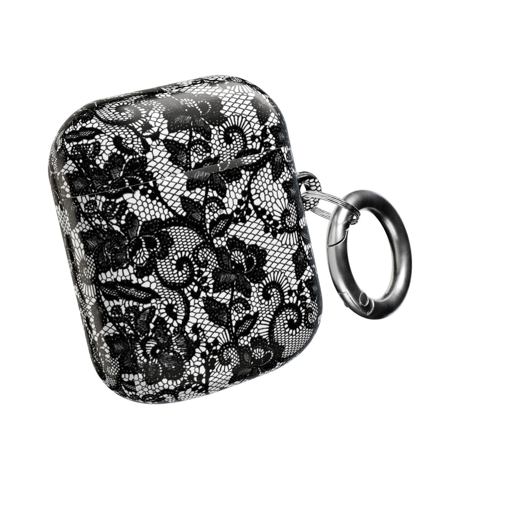 Black Floral Lace - AirPod Case