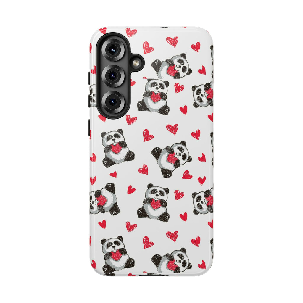 Cute Panda Pattern Phone Case — Tough Cases