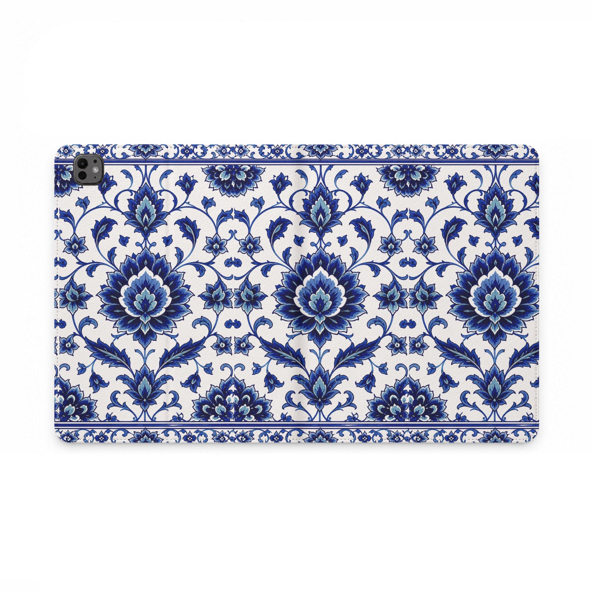 Blue Floral Tablet Folio Case
