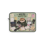 Macro Hamster Laptop Sleeve — Cute Finance-Themed Protective Case for Students & Analysts