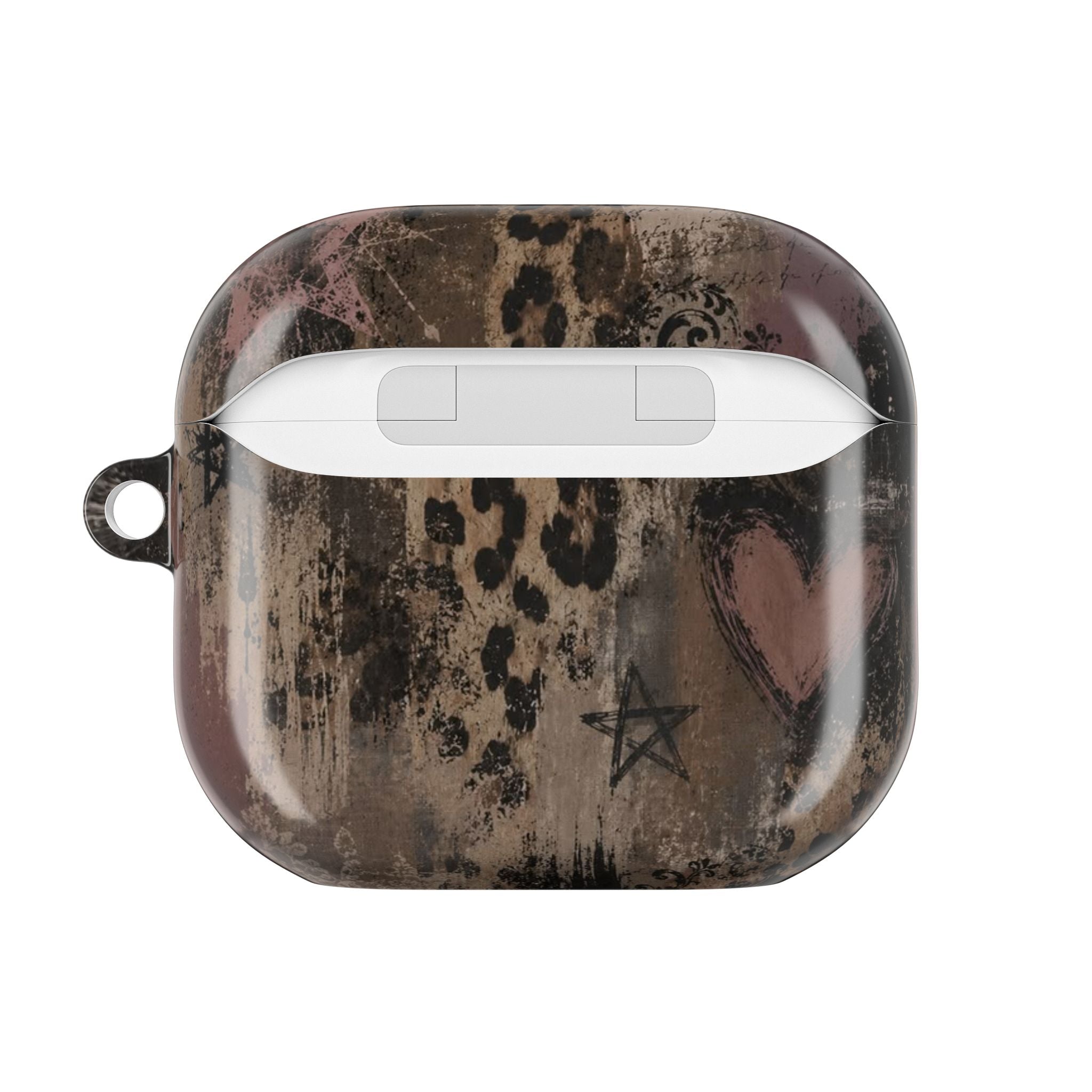 Leopard Heart AirPod Case — Vintage Glam Protective Cover