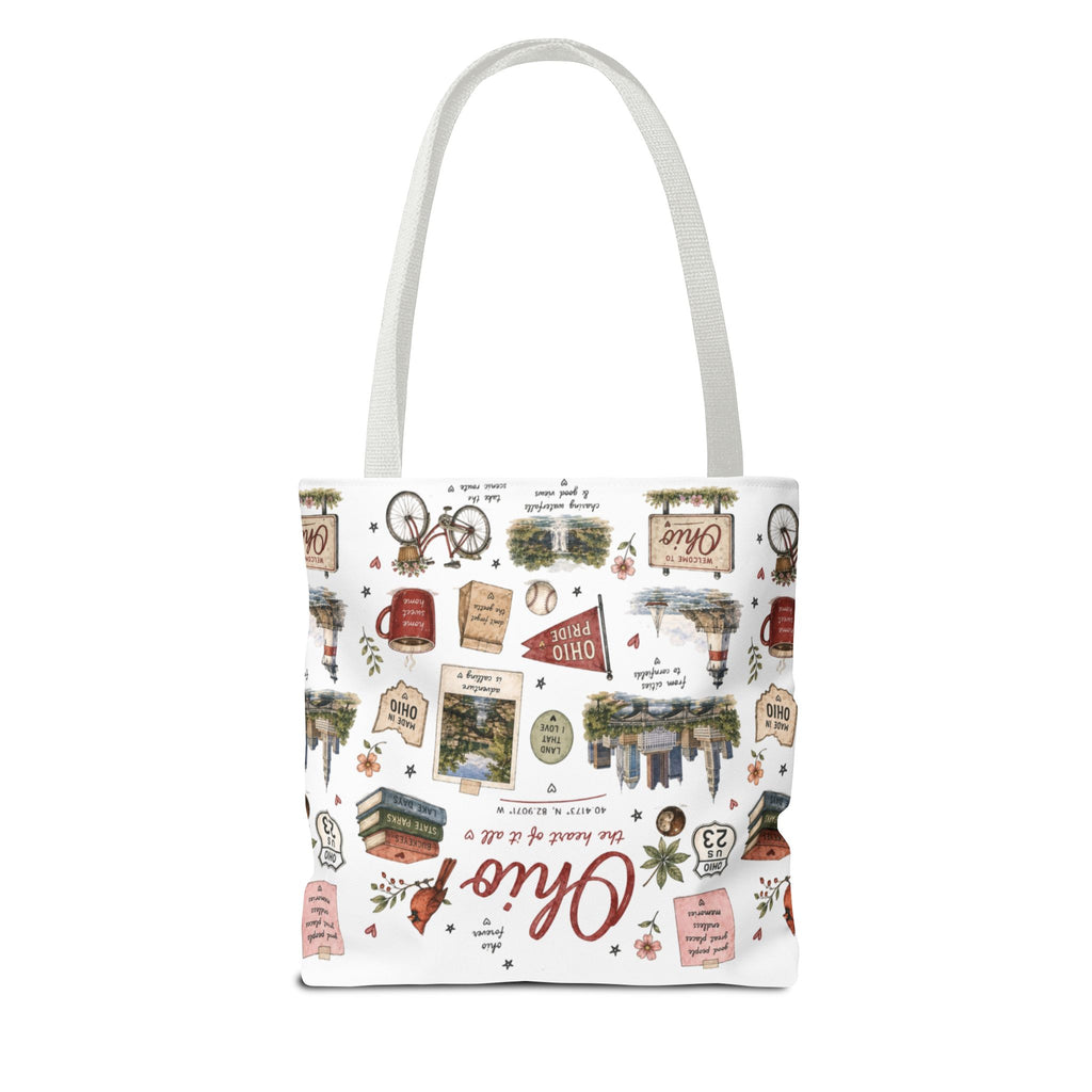 Ohio Illustrated Tote Bag — All-Over-Print Travel & Gift Tote