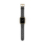 Black Snakeskin Pattern Watch Band | Apple Watch Strap