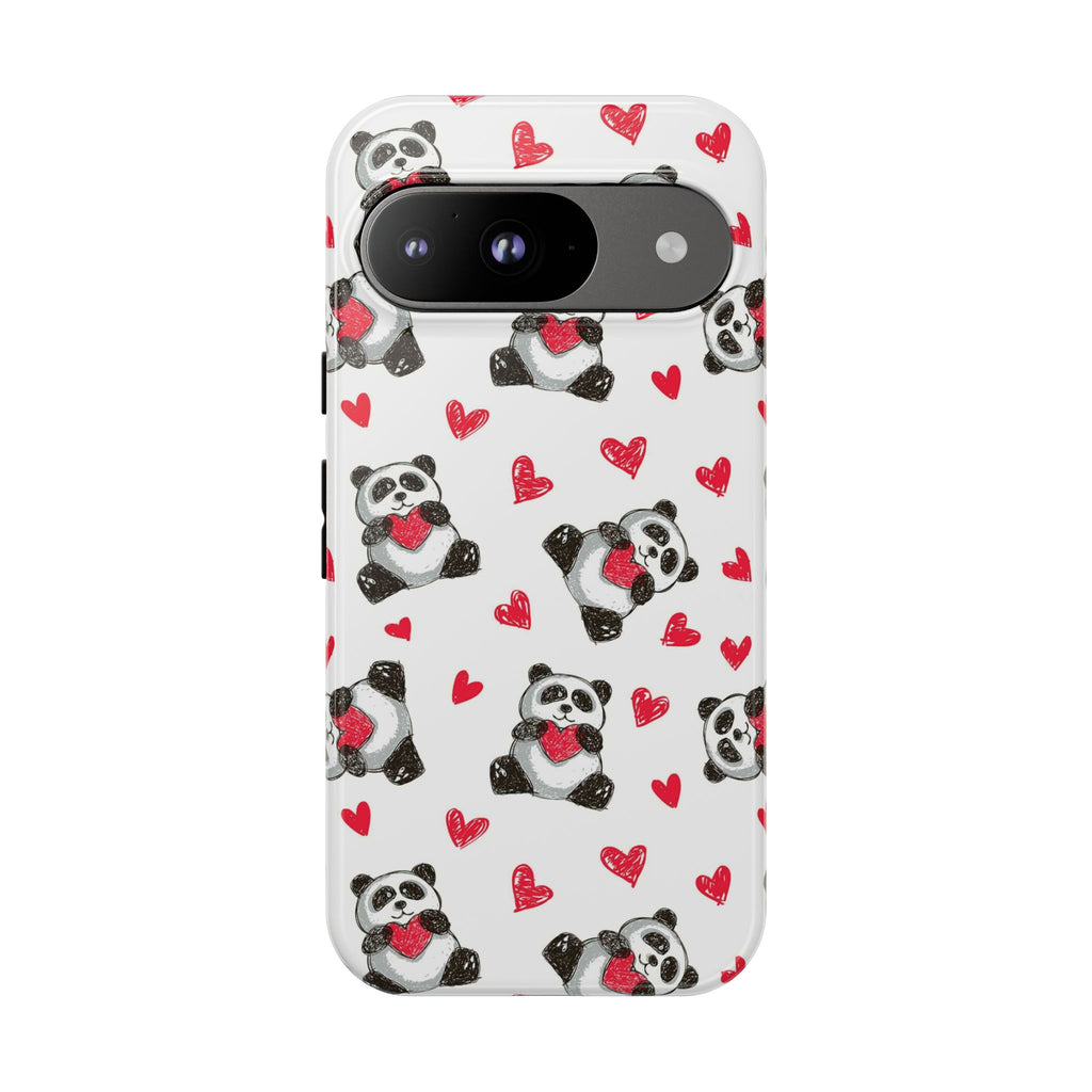 Cute Panda Pattern Phone Case — Tough Cases
