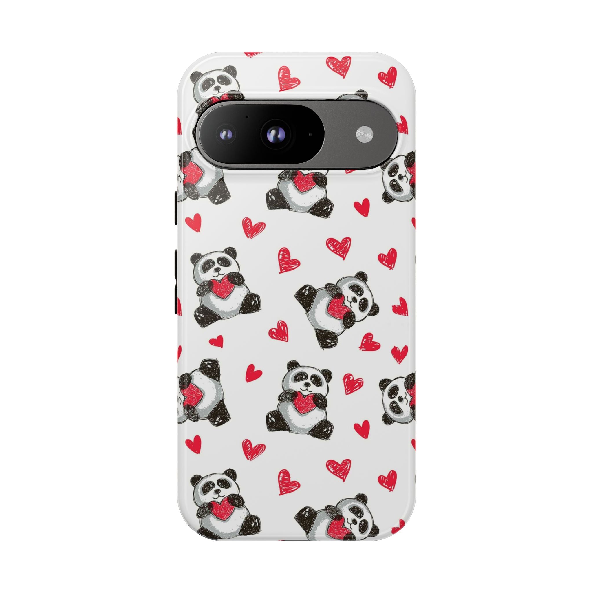 Cute Panda Pattern Phone Case — Tough Cases