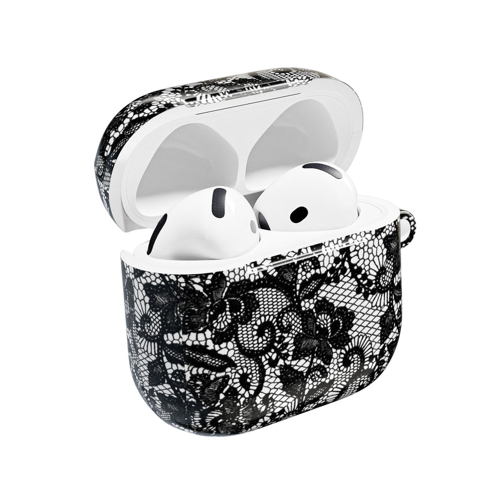 Black Floral Lace - AirPod Case