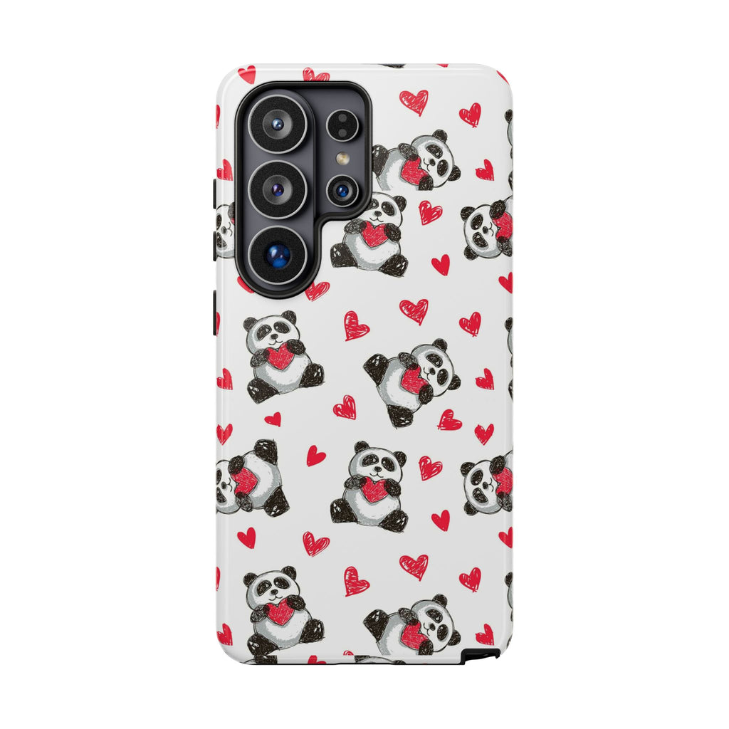 Cute Panda Pattern Phone Case — Tough Cases