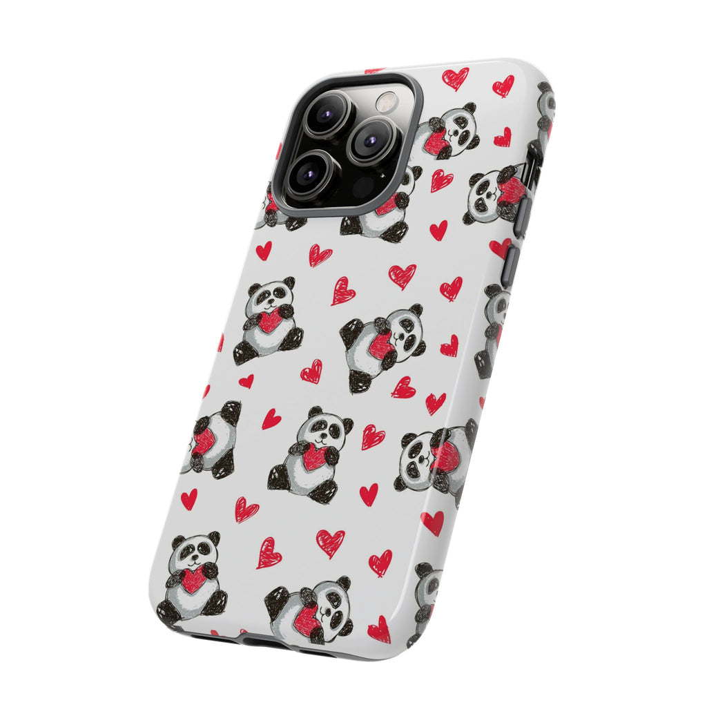 Cute Panda Pattern Phone Case — Tough Cases