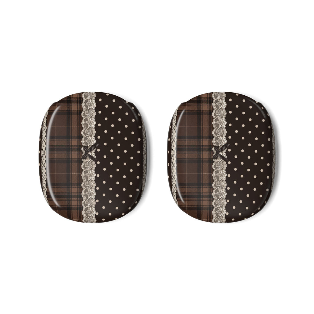 Brown Plaid & Lace - AirPods Max Case