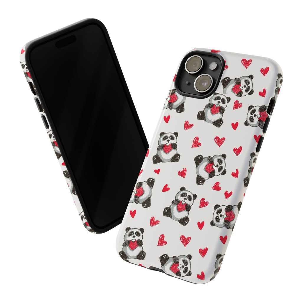 Cute Panda Pattern Phone Case — Tough Cases