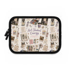 Art Student Energy Laptop Sleeve — Watercolor Art Supplies Pattern