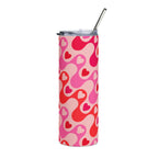 Retro Valentine - Stainless Steel Travel Cup - 20oz