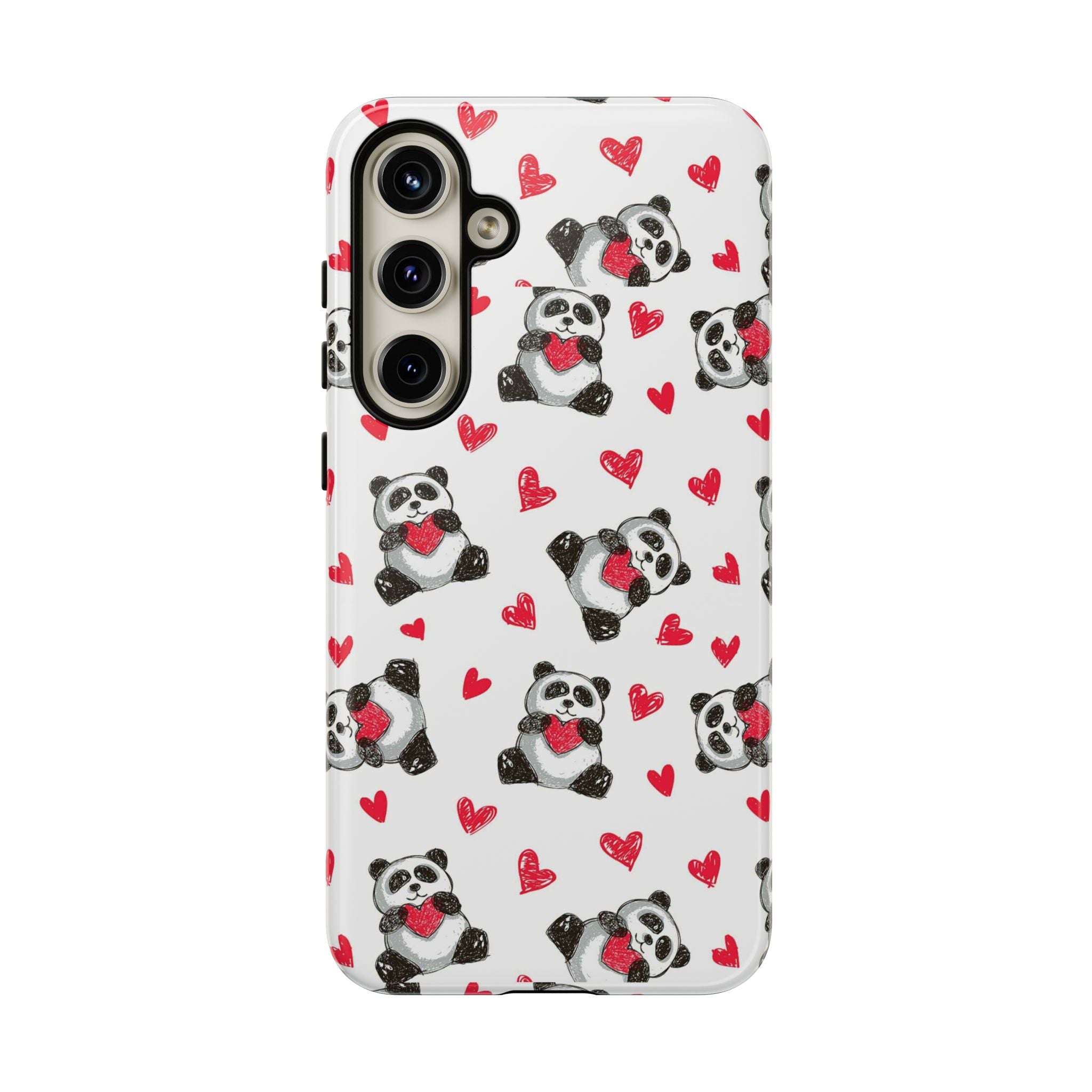 Cute Panda Pattern Phone Case — Tough Cases