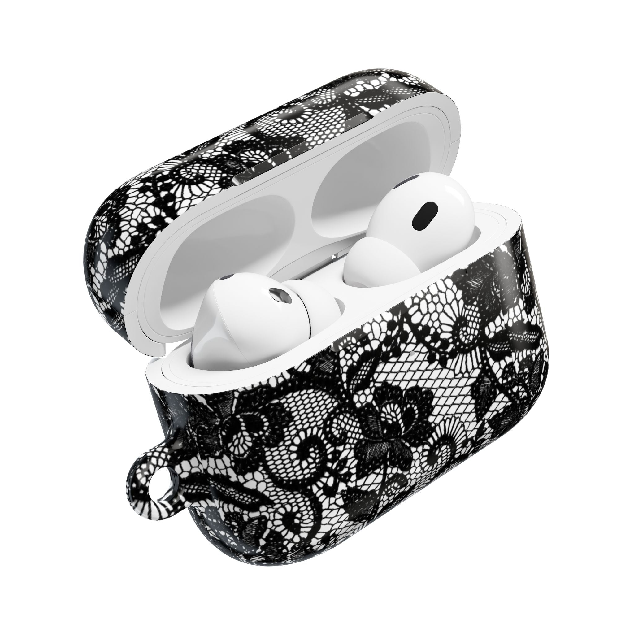 Black Floral Lace - AirPod Case