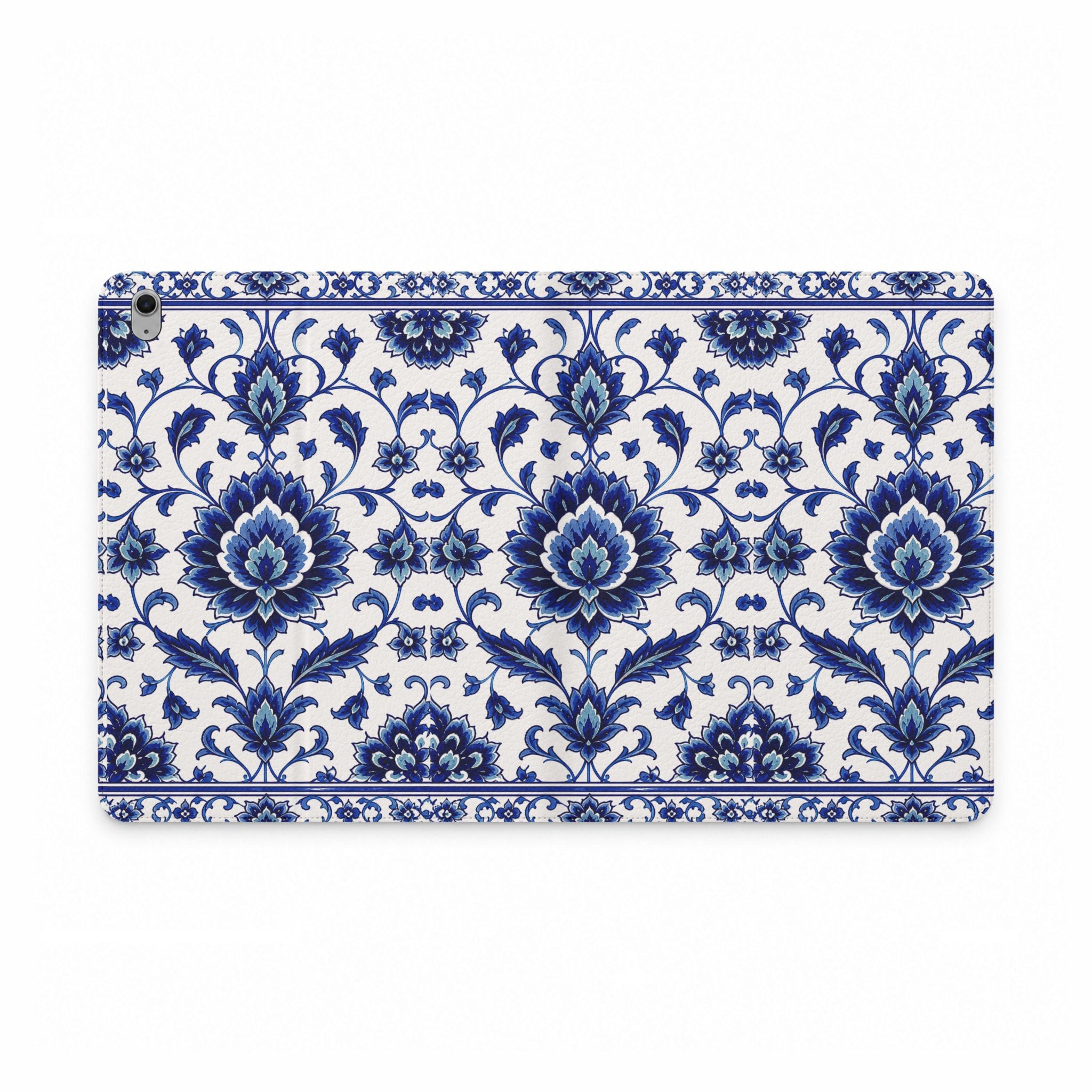 Blue Floral Tablet Folio Case