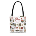 Ohio Illustrated Tote Bag — All-Over-Print Travel & Gift Tote