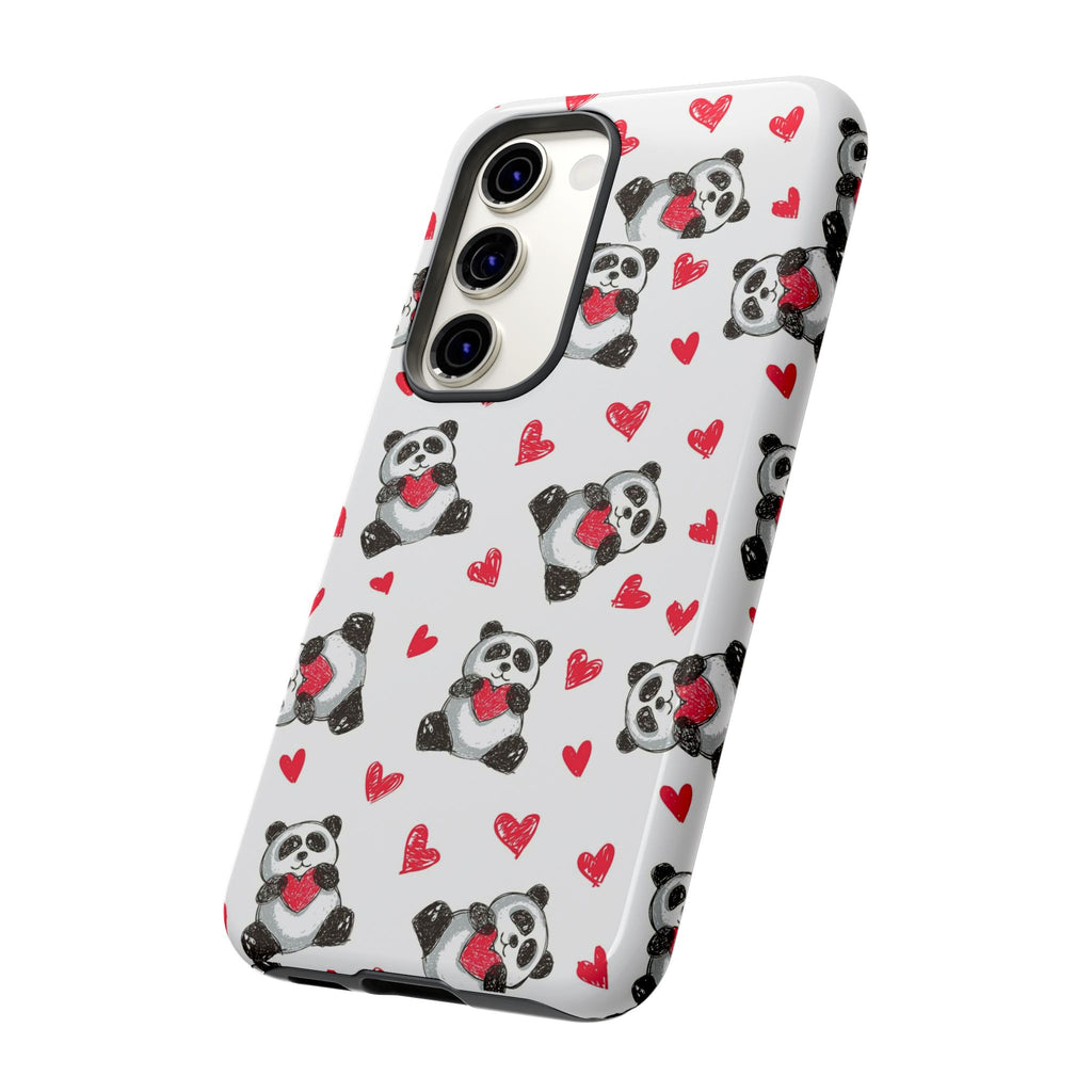 Cute Panda Pattern Phone Case — Tough Cases