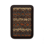 Brown Snakeprint Vegan MagSafe Wallet