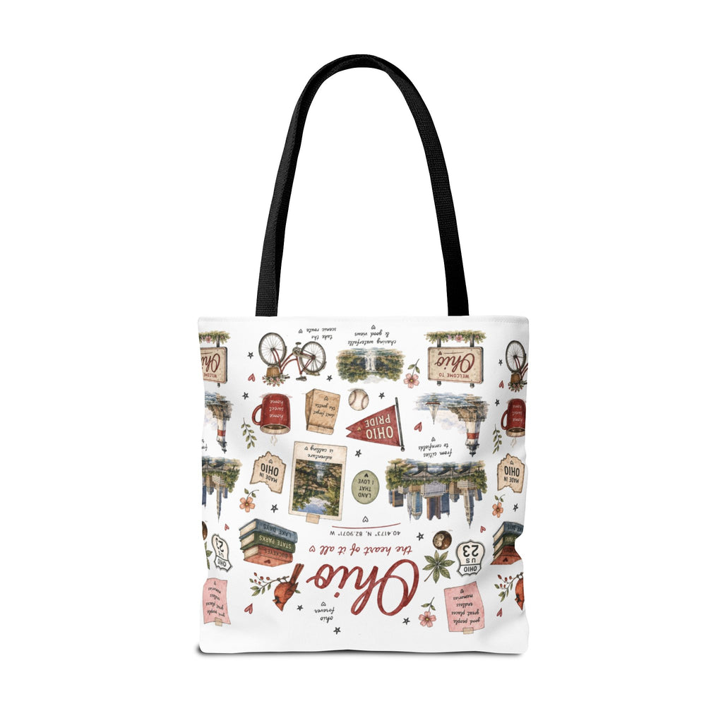 Ohio Illustrated Tote Bag — All-Over-Print Travel & Gift Tote