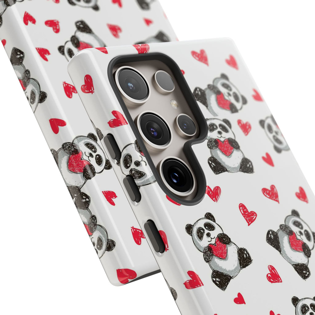Cute Panda Pattern Phone Case — Tough Cases