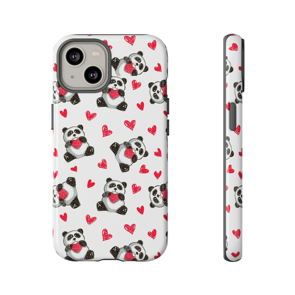 Cute Panda Pattern Phone Case — Tough Cases