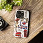 I Love London Illustrated Collage phone case | Tough Case