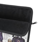Cute Raccoon Nurse Laptop Sleeve — Nursing Student Gift, Scrubs & Coffee Design