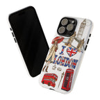 I Love London Illustrated Collage phone case | Tough Case