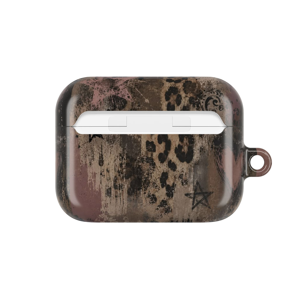 Leopard Heart AirPod Case — Vintage Glam Protective Cover